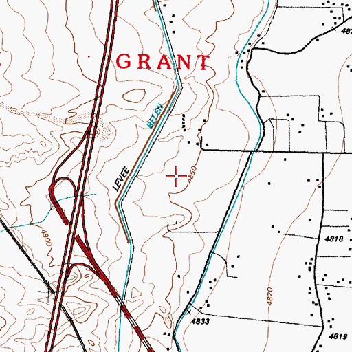 Topographic Map of 10015 Water Well, NM