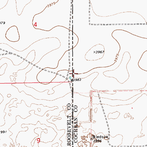 Topographic Map of 12634 Water Well, NM