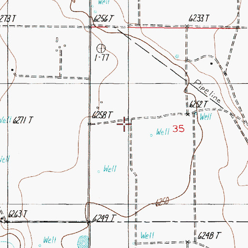Topographic Map of 10010 Water Well, NM