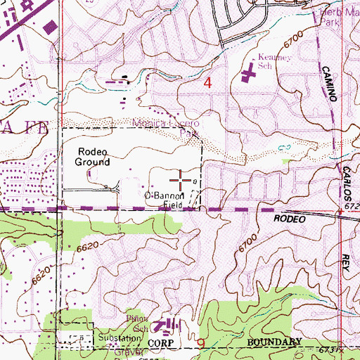 Topographic Map of RG-4250 Water Well, NM