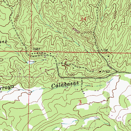 Topographic Map of RG-1033 Water Well, NM