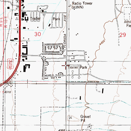 Topographic Map of Ala Motel Water Well, NM