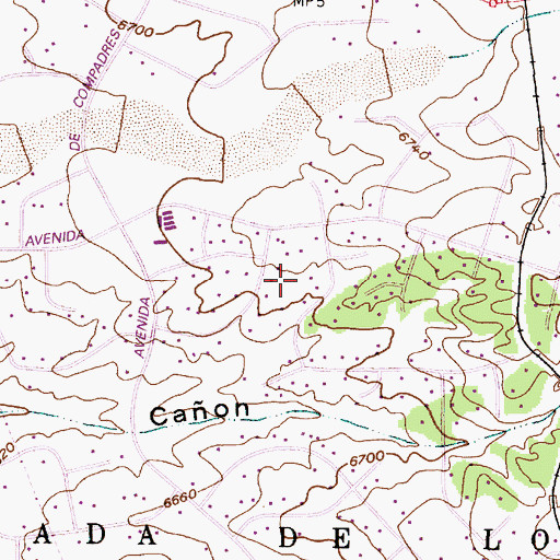Topographic Map of Eldorado at Santa Fe, NM