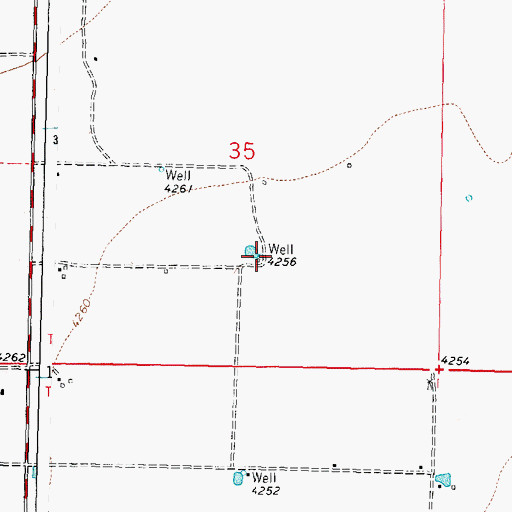 Topographic Map of 00534 Water Well, NM