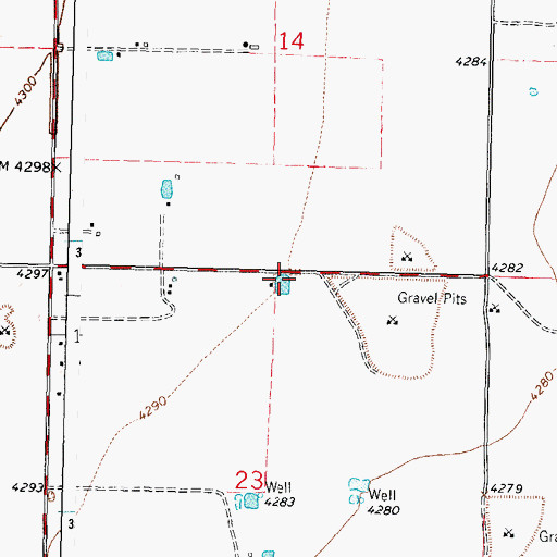 Topographic Map of 06025 Water Well, NM