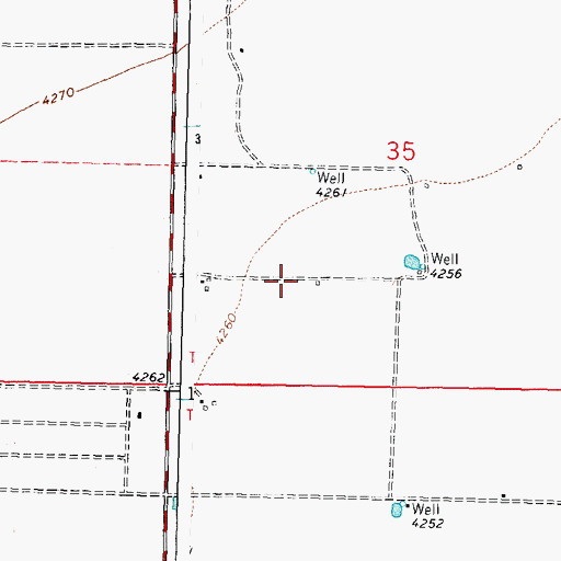 Topographic Map of 00533 Water Well, NM