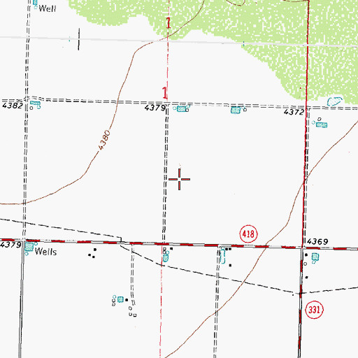 Topographic Map of 06036 Water Well, NM