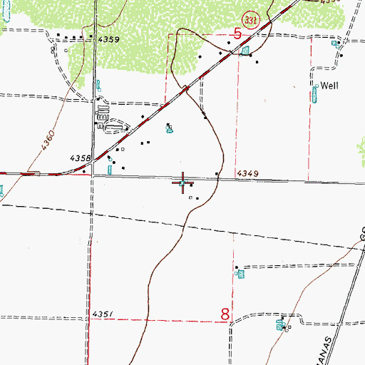 Topographic Map of 10173 Water Well, NM