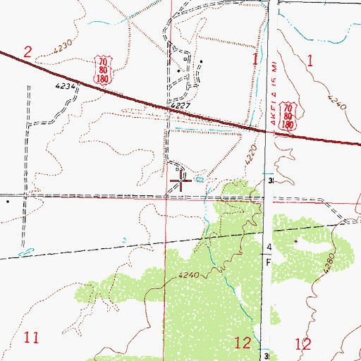 Topographic Map of 10140 Water Well, NM