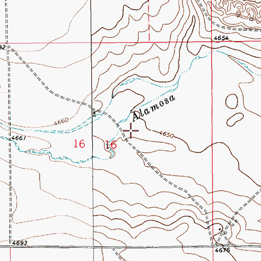 Topographic Map of 10606 Water Well, NM