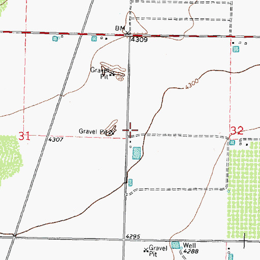 Topographic Map of 00517 Water Well, NM