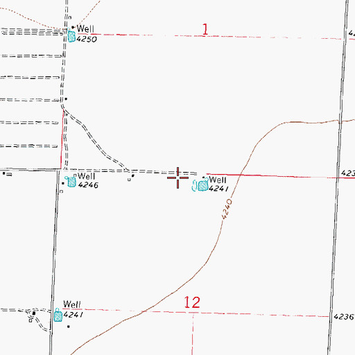 Topographic Map of 06016 Water Well, NM