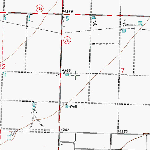 Topographic Map of 00403 Water Well, NM