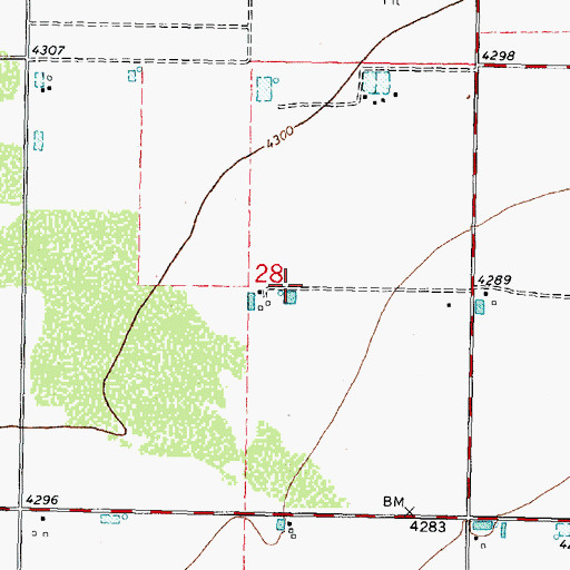 Topographic Map of 00498 Water Well, NM