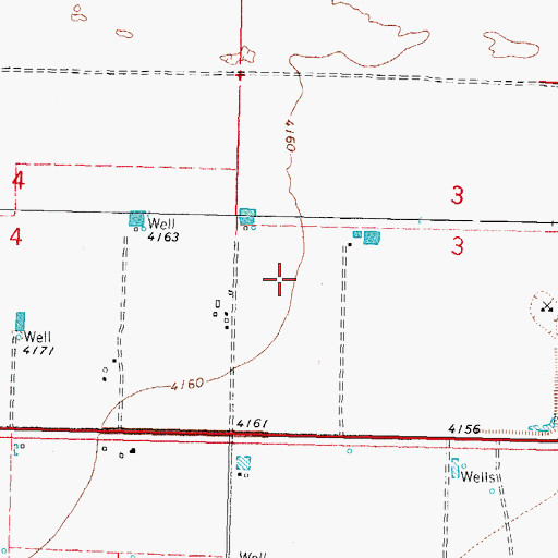 Topographic Map of 10101 Water Well, NM