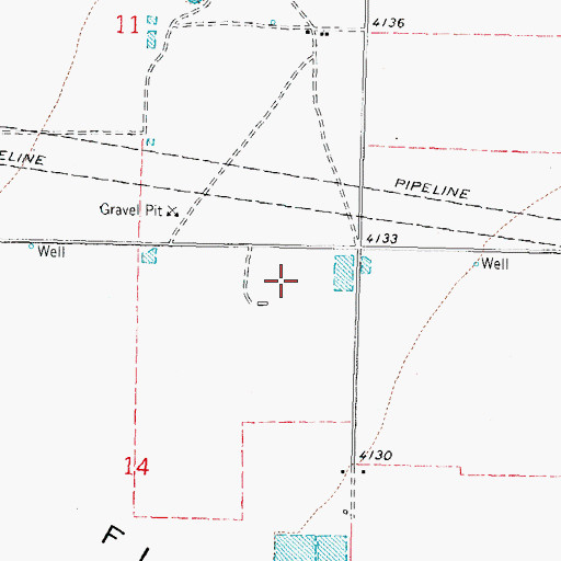 Topographic Map of 10127 Water Well, NM