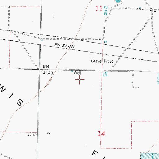 Topographic Map of 00307 Water Well, NM