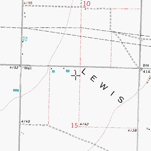 Topographic Map of 00318 Water Well, NM
