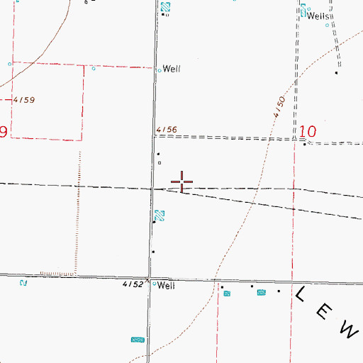 Topographic Map of 00286 Water Well, NM