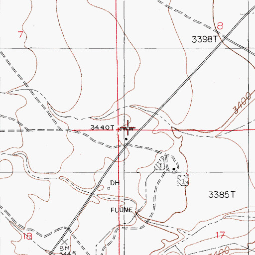Topographic Map of 20031 Water Well, NM