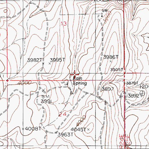 Topographic Map of 20143 Water Well, NM