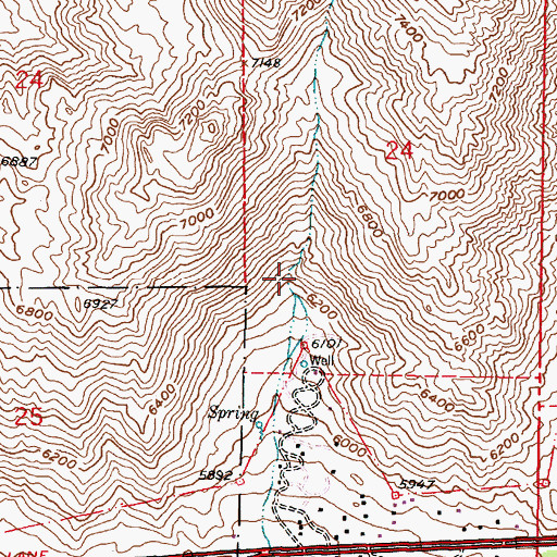 Topographic Map of Echo Canyon, NM