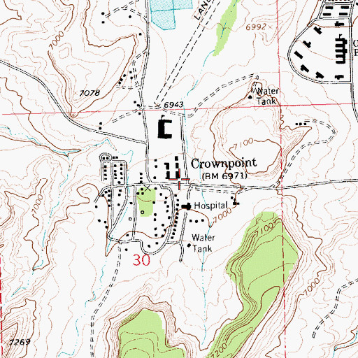 Topographic Map of Casa de Estrella Site Historic Site, NM