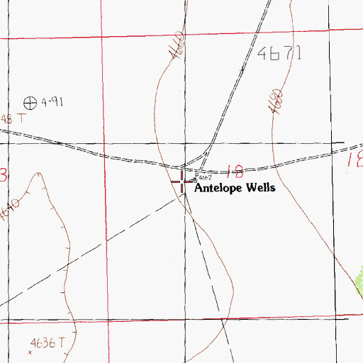 Topographic Map of Culberson Historic Site, NM