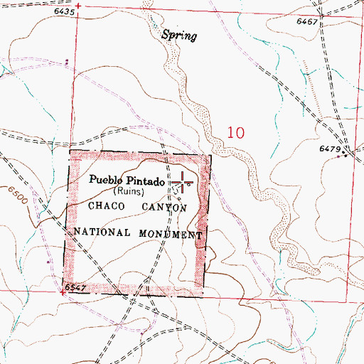 Topographic Map of LA50019 Historic Site, NM
