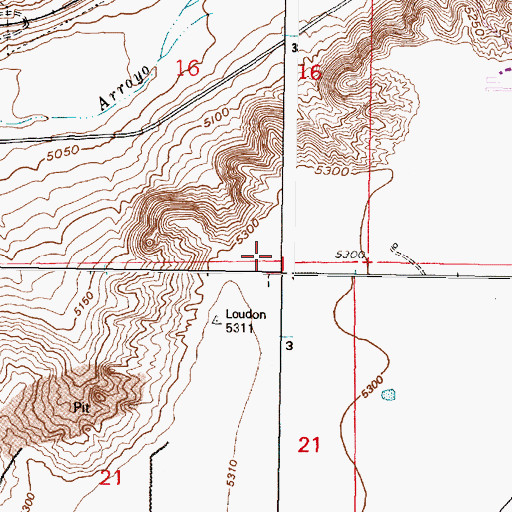 Topographic Map of McCanna-Hubbell Building, NM