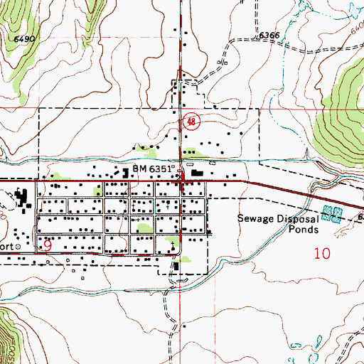 Topographic Map of Los Patos Ruins, NM