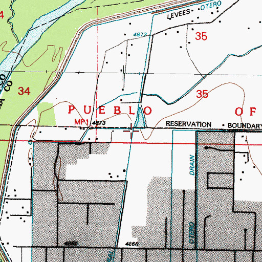 Topographic Map of 10003 Water Well, NM