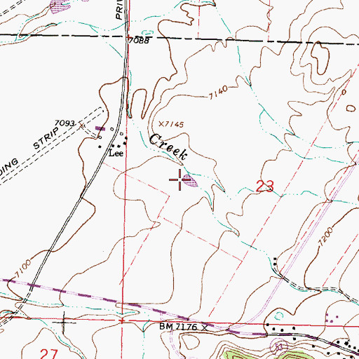 Topographic Map of Lee Stock Tank, NM