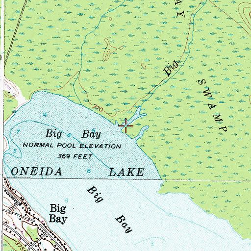 Topographic Map of Big Bay Creek, NY
