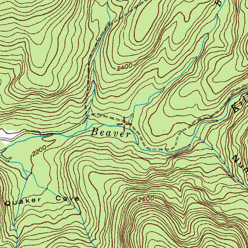 Topographic Map of Black Brook, NY