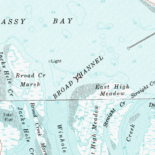 Topographic Map of Broad Channel, NY