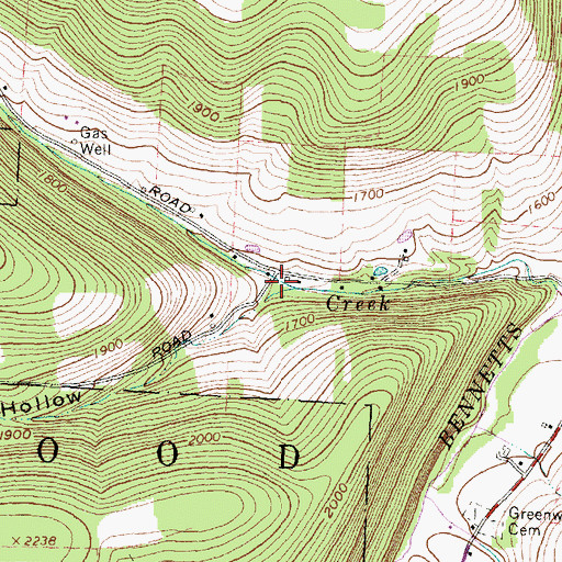Topographic Map of Brown Hollow, NY