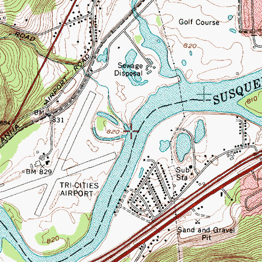 Topographic Map of Dead Creek, NY