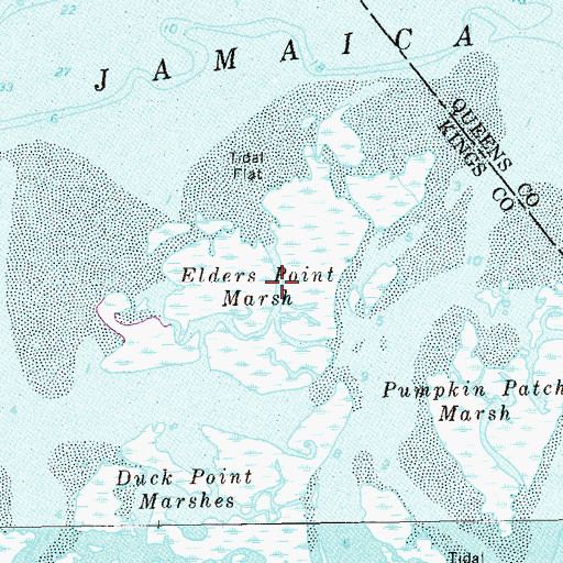 Topographic Map of Elders Point Marsh, NY