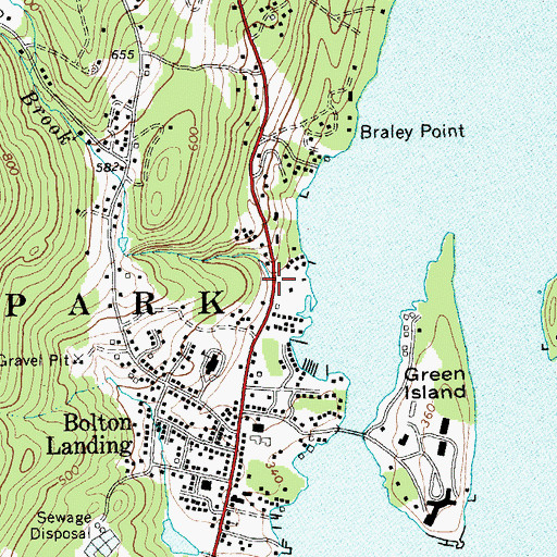 Topographic Map of Finkle Brook, NY