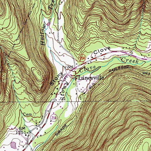 Topographic Map of Hollow Tree Brook, NY