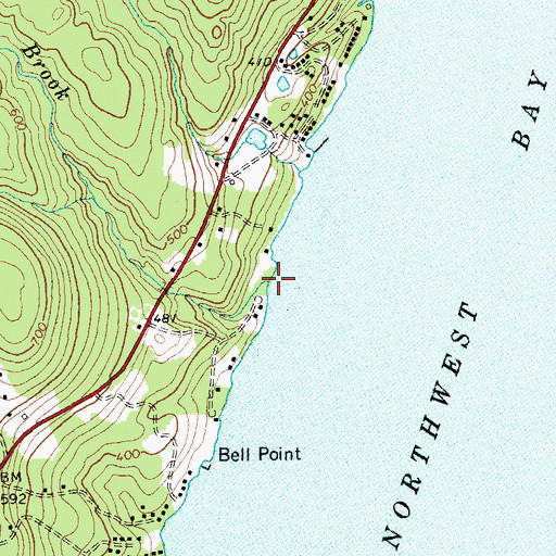 Topographic Map of Indian Brook, NY