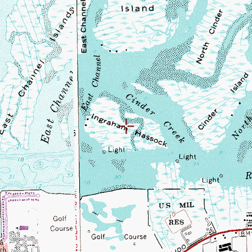 Topographic Map of Ingraham Hassock, NY