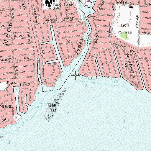 Topographic Map of Jones Creek, NY
