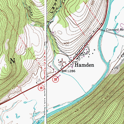 Topographic Map of Launt Hollow, NY