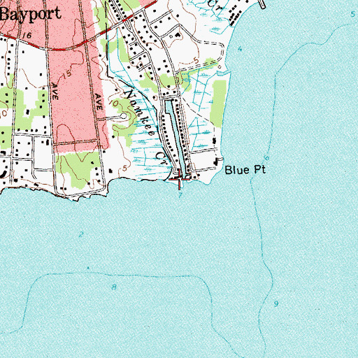 Topographic Map of Namkee Creek, NY