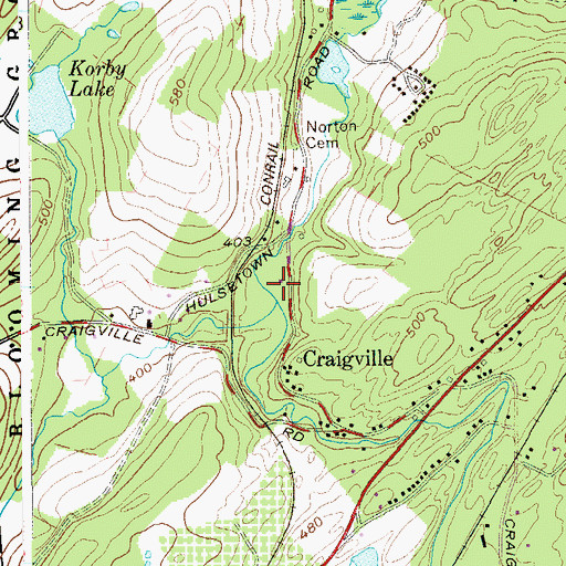 Topographic Map of Seely Brook, NY
