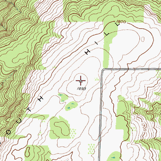 Topographic Map of South Hill, NY