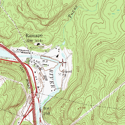 Topographic Map of Torne Brook, NY