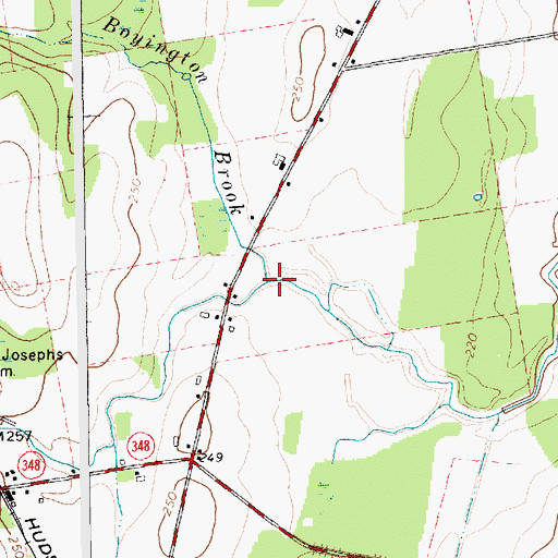 Topographic Map of Boyington Brook, NY
